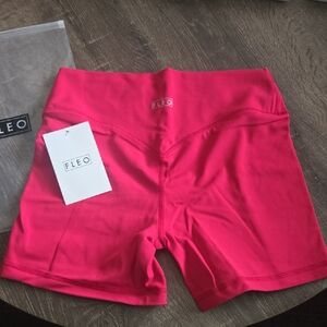 Fleo Women's Vibrant Pink Athletic Shorts